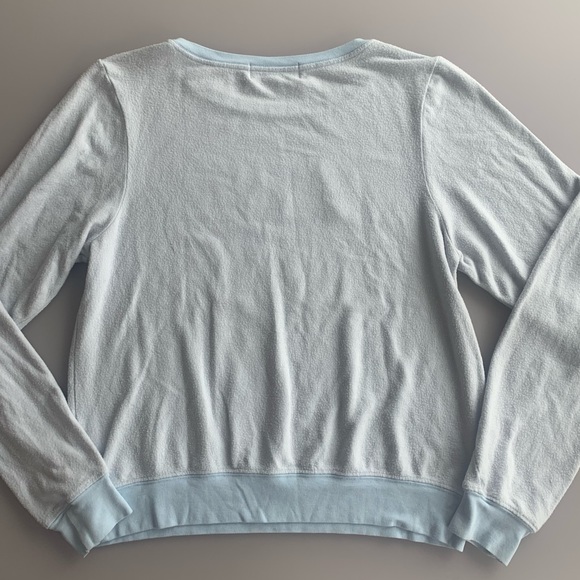 Wildfox ‘Reality Sucks’ Graphic Pullover in Light Blue | Medium - Picture 3 of 4